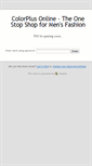 Mobile Screenshot of colorplusonline.com